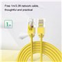 Adaptateur WiFi USB 300Mbps, Carte réseau sans Fil Multifonction pour TV avec Port LAN, câble réseau 1m, émetteur-récepteur WiFi