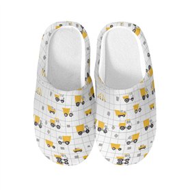 NNCSNE Tracteur véhicule de construction Chaussons en coton chaud Maison Pantoufles antidérapantes en coton Pantoufles Maison Hô