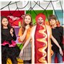Ligeinsrk Costume de hot-dogs Kids, Costume de hot-dogs sans manches réaliste et drôle, Taille moyenne Soft Kids Up Costumes pou