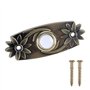 Morain Bouton de sonnette lumineux à LED en laiton dur - Bouton poussoir - Sonnette murale