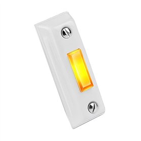 Morain Sonnette lumineuse à bouton poussoir pour porte murale - Remplacement pour la plupart des sonnettes quotidiennes