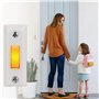 Morain Sonnette lumineuse à bouton poussoir pour porte murale - Remplacement pour la plupart des sonnettes quotidiennes