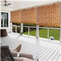 Store Enrouleur Bambou Exterieur Terrasse Store Roseau Naturel Imperméables Intimité 70% D'occultation 50 55 60 70 80 90 100 110