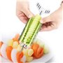 Farce de Pomme de Terre Creuse, 2pcs / Set Tige de Légumes en Acier Inoxydable pour Spirale Pe Manuel Pomme de Terre Carotte Con