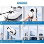 HNCXHX Nettoyeurs de Vitres Robot Aspirateur Lave Vitres Robot Lave Vitres éLectrique Vitres Limpiacristales TéLéCommande pour B