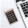 LenTLy Pavé Numérique 22 Touches, Mini Clavier sans Fil USB 2,4 G avec Récepteur, Conception Ergonomique, Vitesse de Rebond Rapi
