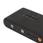 Zunate Carte Son Externe USB 7.1, DAC USB et Carte Son Ampli, Double Entrée Micro 3,5 Mm, Entrée Optique, Sortie Optique, pour S