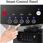 Blender Smoothie Maker, Batteur Sur Socle Commercial 2L, Broyeur à Glace à Lame 17 000 Tr/Min Pour Cuisine, Cuisine Mixeur élect