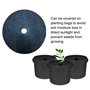 ASSR Lot de 12 tapis de protection contre les mauvaises herbes - 42 cm