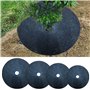 ASSR Lot de 12 tapis de protection contre les mauvaises herbes - 42 cm