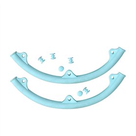 YCHUCH Housse de protection en silicone pour raquette de badminton - Avec cadre avant