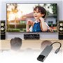 YCHUCH Carte son externe USB avec son numérique SPDIF pour systèmes de son surround 5.1 et 7.1, aluminium