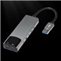 YCHUCH Carte son externe USB avec son numérique SPDIF pour systèmes de son surround 5.1 et 7.1, aluminium