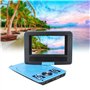 ciciglow Lecteur DVD Portable 6,8 Pouces, Lecteur TV de Voiture Lecteur DVD Portable HD pour Enfants Lecteur DVD Mobile Multifon