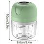 Ksikdeg Moulin à viande électrique USB pour ail et légumes