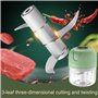 Ksikdeg Moulin à viande électrique USB pour ail et légumes