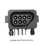 Ksikdeg Connecteur femelle de rechange 90 degrés 7 broches pour consoles de jeu, contrôleurs, jeux