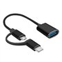 Ksikdeg Câble adaptateur USB C vers USB 3.0 rapide pour transfert de données USB C mâle vers USB A femelle OTG convertisseurs po