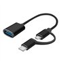 Ksikdeg Câble adaptateur USB C vers USB 3.0 rapide pour transfert de données USB C mâle vers USB A femelle OTG convertisseurs po