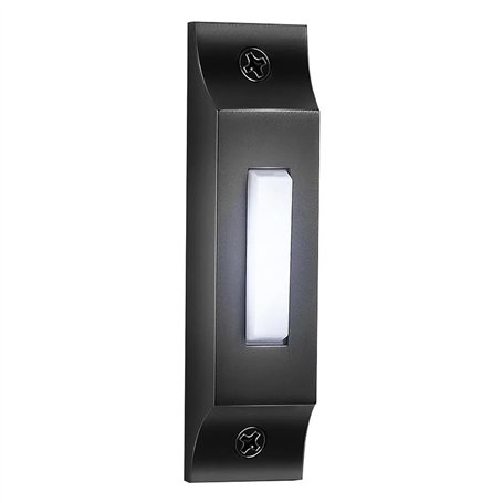 Ksikdeg Bouton de sonnette lumineux en métal - Interrupteur mural élégant - Simple à utiliser pour la maison