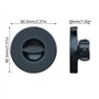 KAQNTUD Base magnétique pour téléphone portable de voiture à tête ronde de 17 mm