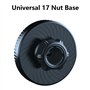 KAQNTUD Base magnétique pour téléphone portable de voiture à tête ronde de 17 mm