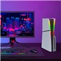 XITEA Bandes lumineuses LED professionnelles pour jeux vidéo - 7 couleurs - Décoration de console de jeu - Bande lumineuse flexi