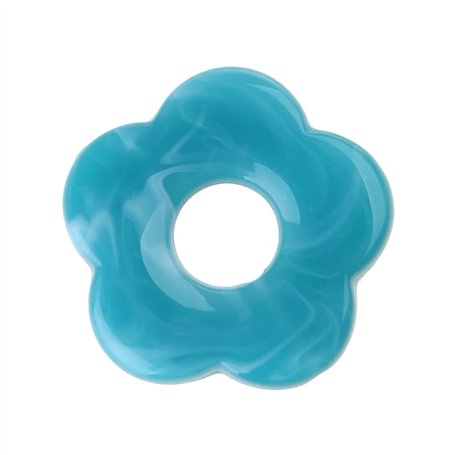 Pendentifs en résine teintée avec cinq fleurs creuses - Accessoires de bijoux pour boucles d'oreilles