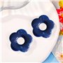 Pendentifs en résine teintée avec cinq fleurs creuses - Accessoires de bijoux pour boucles d'oreilles, bijoux artisanaux