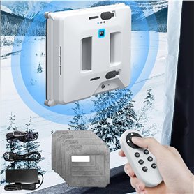 RayGenius Robot Nettoyeur De Vitres Double PulvéRisation d'eau