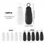 Couvoirs de bouteille pour voyager des couvercles de bouteille en silicone 10pcs Manches élastiques pour la fuite avec un trou d