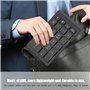Clavier Numérique Rechargeable Bluetooth Ultra-Mince pour Windows/iOS/Android