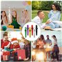 Baxcdyswe 6 Pièces Kazoo Instrument, Kazoo Enfant avec 12 Membranes, Kazoo Métal, Kazoo Jeu Blind Test en 6 Couleurs pour Cadeau