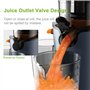 pealiritansemen Extracteur De Jus À Pression À Froid, Machine À Mastication Lente À Vis Unique avec Tasse À Jus De 800 ML Et Tas