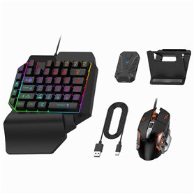 Gaeirt Ensemble Clavier et Souris de Jeu à Une Main