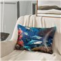 Taie d'oreiller en satin imprimé requin sous-marin corail 50,8 x 76,2 cm - Douce et respirante - Décoration d'intérieur parfaite