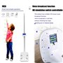 DHMYYXGS Pèse Personne Impédancemètre,Balance Santé Numérique Capacité électronique Balance Médicale Taille Et De Poids, avec To