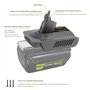 Adaptateur RYO40V6, compatible avec Ryobi, convertisseur de batterie 40 V, compatible avec Dyson, aspirateur balai sans fil séri