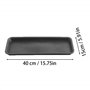 CAKEEYUM 5 PCS Plateaux de Plantes pour Pots Soucoupe de Plante rectangulaire en Plastique Plateaux d'égouttement Plantes étanch