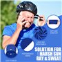 YATEICBC 3 Pièces Doublure de Casque avec Protège-Nuque, Bonnets de Crâne de Refroidissement Casquette Anti-Transpiration avec Q
