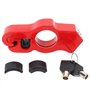 Serrure de Poignée Antivol, Serrure Antirouille de Guidon de Moto d'alliage d'aluminium pour le Scooter pour l'atv pour le Vélo 