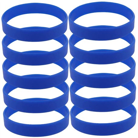 Bracelets en caoutchouc 10pcs