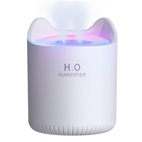 Humidificateur pour chambre bébé chambre 4.5l Humidificateur à air calme avec lumière nocturne 2 buses automatique Arrêt USB Bur