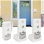 Sonnette d'interphone sans Fil Excellente Puce 1000m de distance Sonnette d'interphone vocale Intelligente pour Maisons usines, 