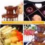 Fontaines à chocolat, Fontaine à chocolat commerciale, machine à fondue au chocolat chaud à 4 niveaux, ensemble de fontaine à ch