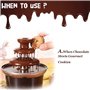KANGKKAI Fontaines à Chocolat, Machine à Fontaine à Chocolat, Ensemble électrique à Fondue au Chocolat, Chaleur à Fondue en Acie