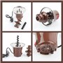 KANGKKAI Fontaines à Chocolat, Machine à Fontaine à Chocolat, Ensemble électrique à Fondue au Chocolat, Chaleur à Fondue en Acie