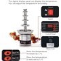 Fontaines à chocolat, Machine à fondre électrique à 7 niveaux, fontaine à fondue au chocolat, matériau en acier inoxydable 304, 