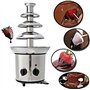 Fontaines à chocolat, Fontaine à chocolat, machine à fondre électrique en acier inoxydable, fontaine à fondue au chocolat, facil