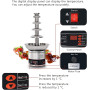 Fontaines à chocolat, Fontaine à chocolat Machine à fondue au chocolat électrique à 5 niveaux en acier inoxydable 304 facile à a